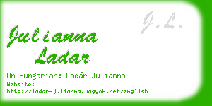 julianna ladar business card