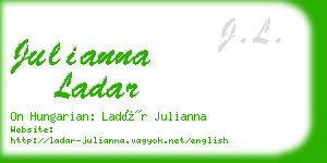 julianna ladar business card